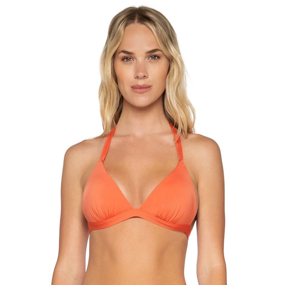 B Swim Burnt Umber Deep Sea Tri Top Sassy Bikini Set